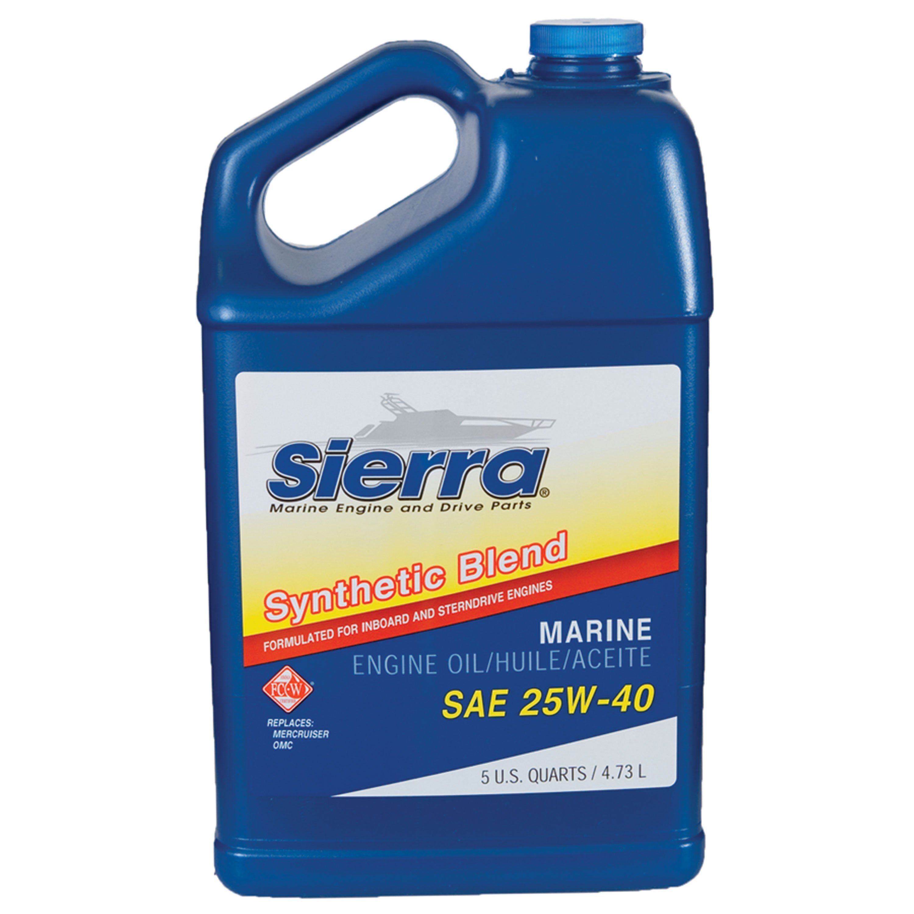 Sierra 18-9440-4 25W40 Synthetic Blend Engine Oil 5 Quarts