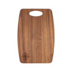 Whitecap 60761COMC Chef's Collection Teak Bread Serving Board with Compass