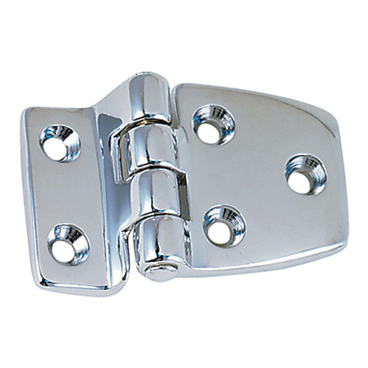 Perko 0988DP1CHR Chrome-Plated 3/8" Offset Shortside Hinge - 3/4" Shortside x 1-1/2" Pin Height