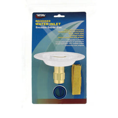 Valterra A01-0177LFVP Recessed Water Inlet - FPT, Colonial White (Carded) A01-177LFVP