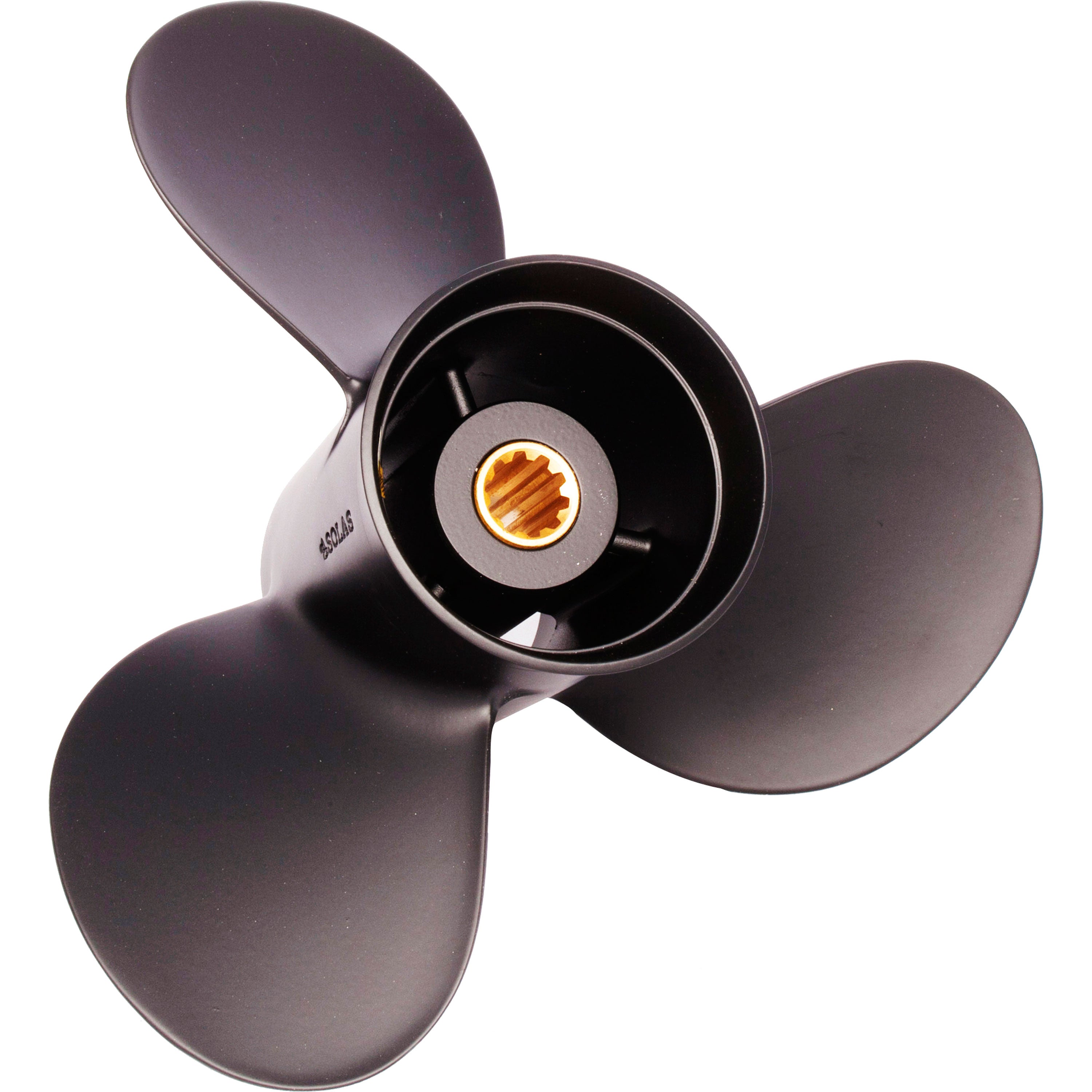 Solas 5211-099-11 Amita 3 Aluminum 3-Blade Propeller - RH, 9.9" Diameter x 11" Pitch x 10-Spline