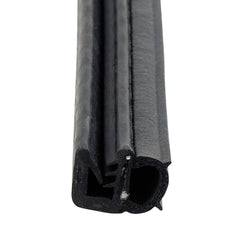 AP Products 018-1509 Single Bulb Seal with Slide-On Clip - Black, 3/4" x 7/16" x 28'