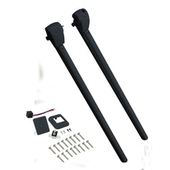Lippert 351396 Solera Standard Power Hardware Kit, Flat Speaker Head - Black