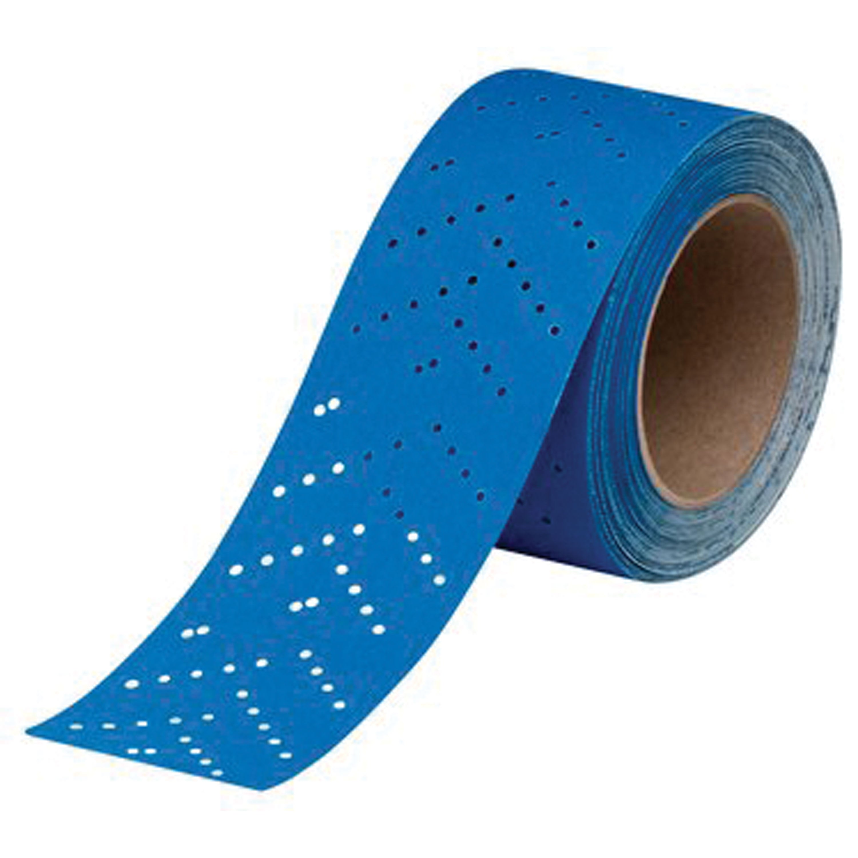 3M 36192 Hookit Blue Sandpaper Sheetroll - 220 Grade Multi-Hole, 2.75"x13yd