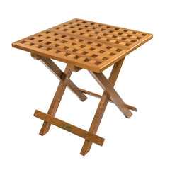 Whitecap 60030 Teak Grate Top Fold-Away Table