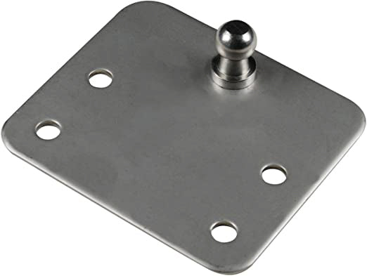 Whitecap G-1155C Gas Spring Stainless Steel Mounting Bracket - 3-1/2" L x 3" W, 13mm Ball