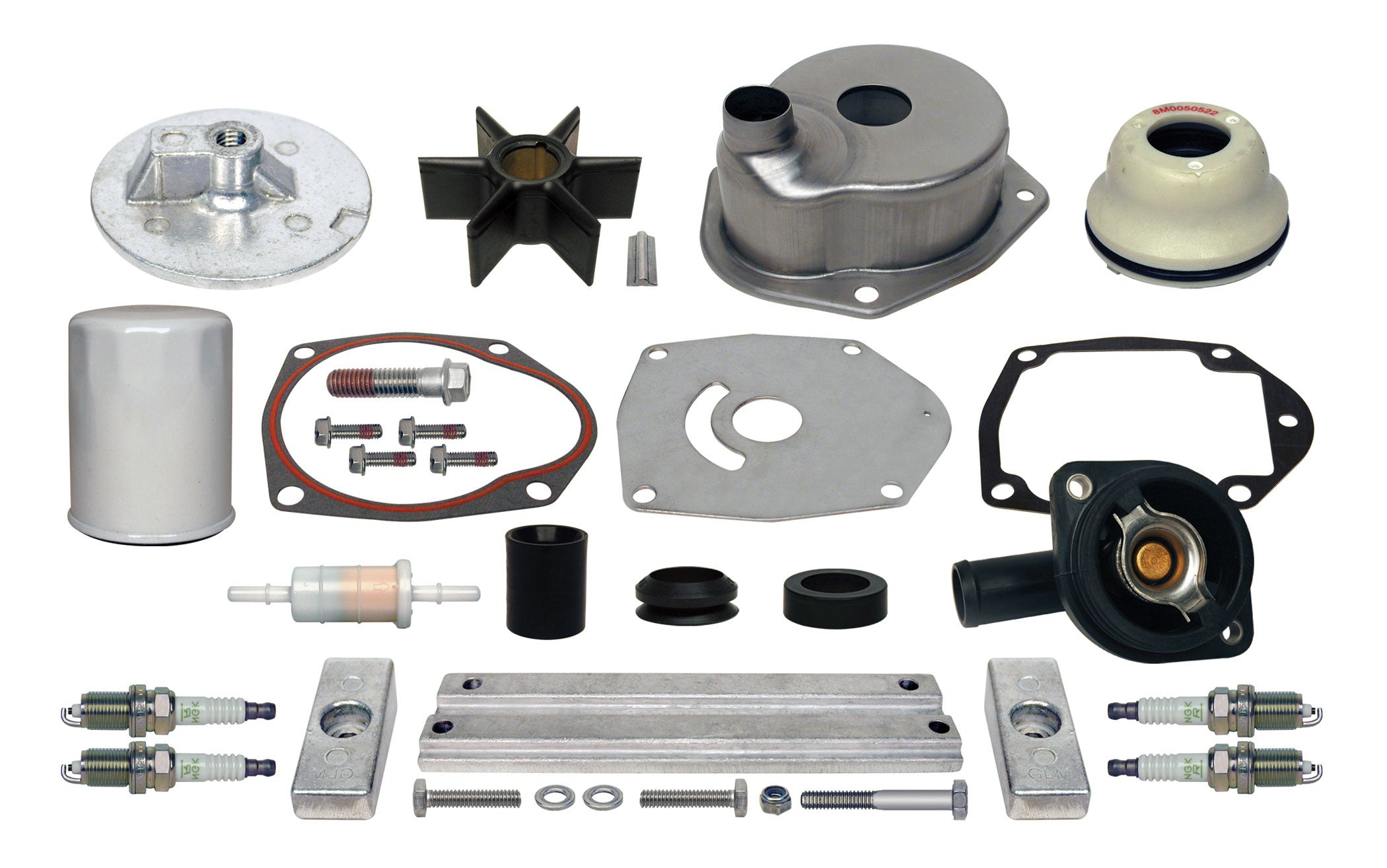 GLM 29610 Outboard Maintenance Kit for Mercury 75, 90, 115 HP, 4-Stroke (2B094996 & Up)