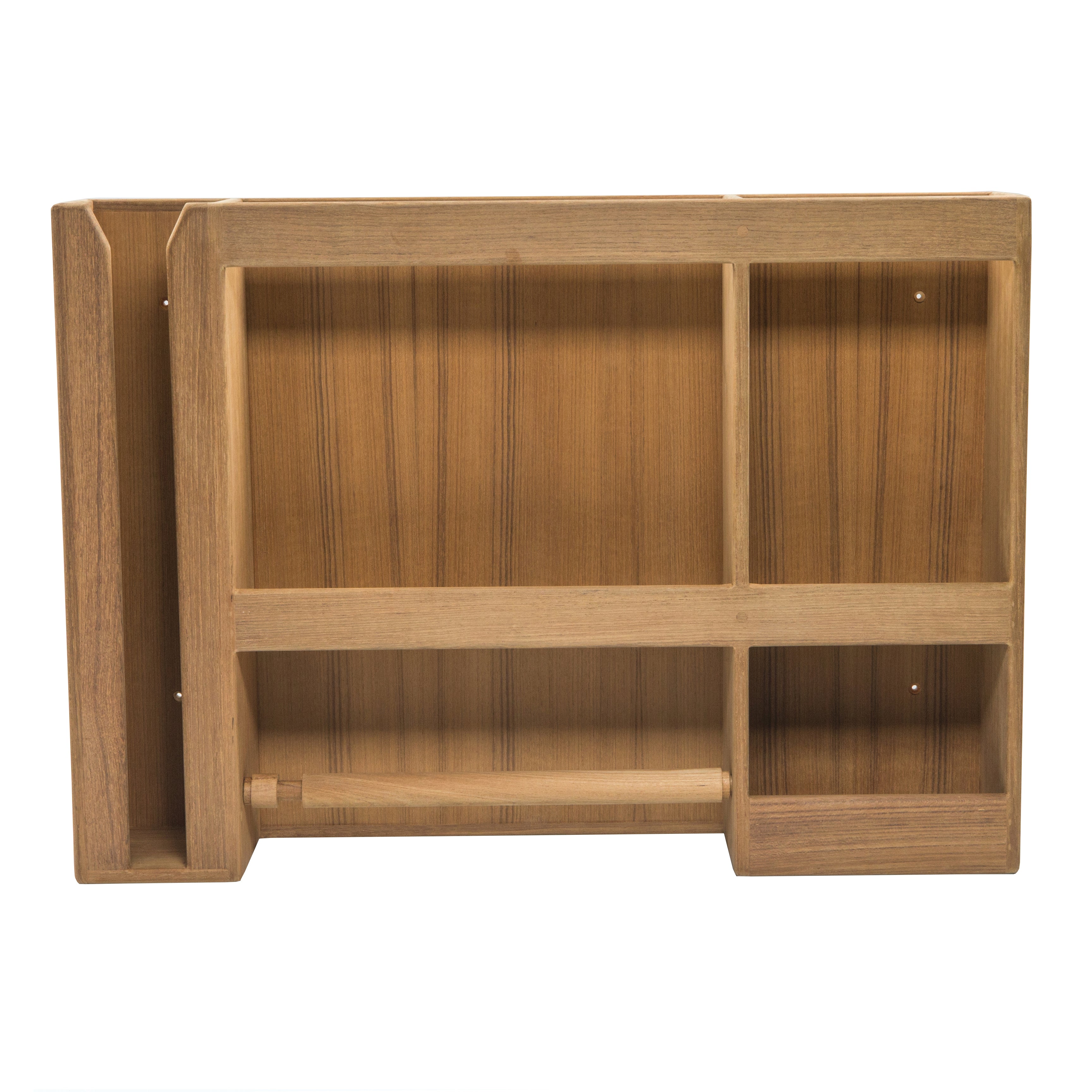 Whitecap 62402 Teak Dish/Cup/Paper Towel Rack