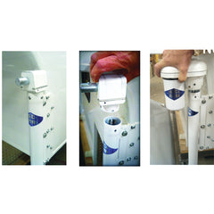 Rieco Titan 14031 Four Corner Manual Convertible Jack - Set of 2, White