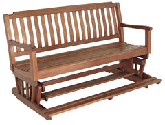 Whitecap 60094 Teak Glider Bench with Built In Footrest