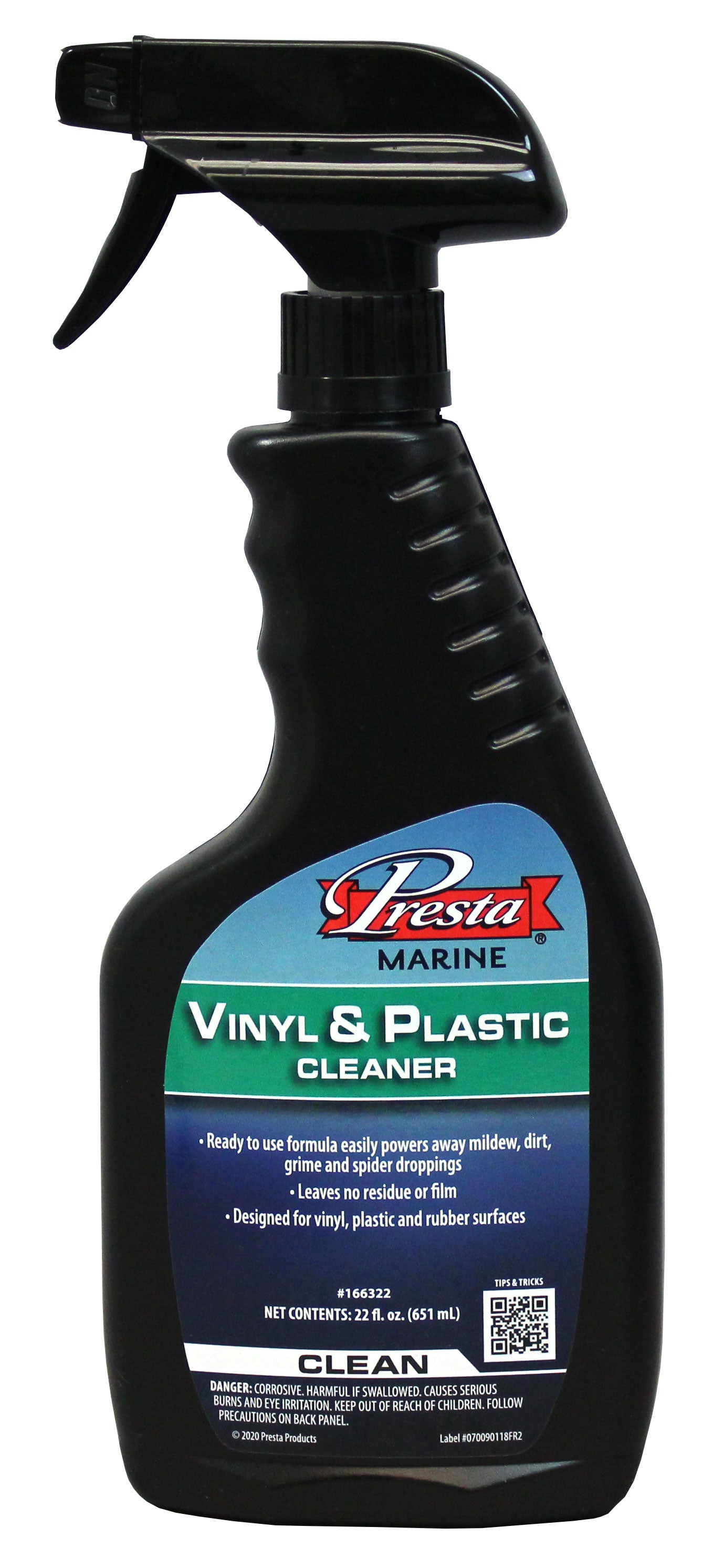 Presta 166322 Vinyl & Plastic Cleaner - 22 Oz.