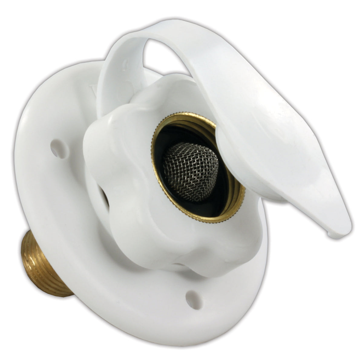 JR Products 160-85-A-26-A City Water Flange - White