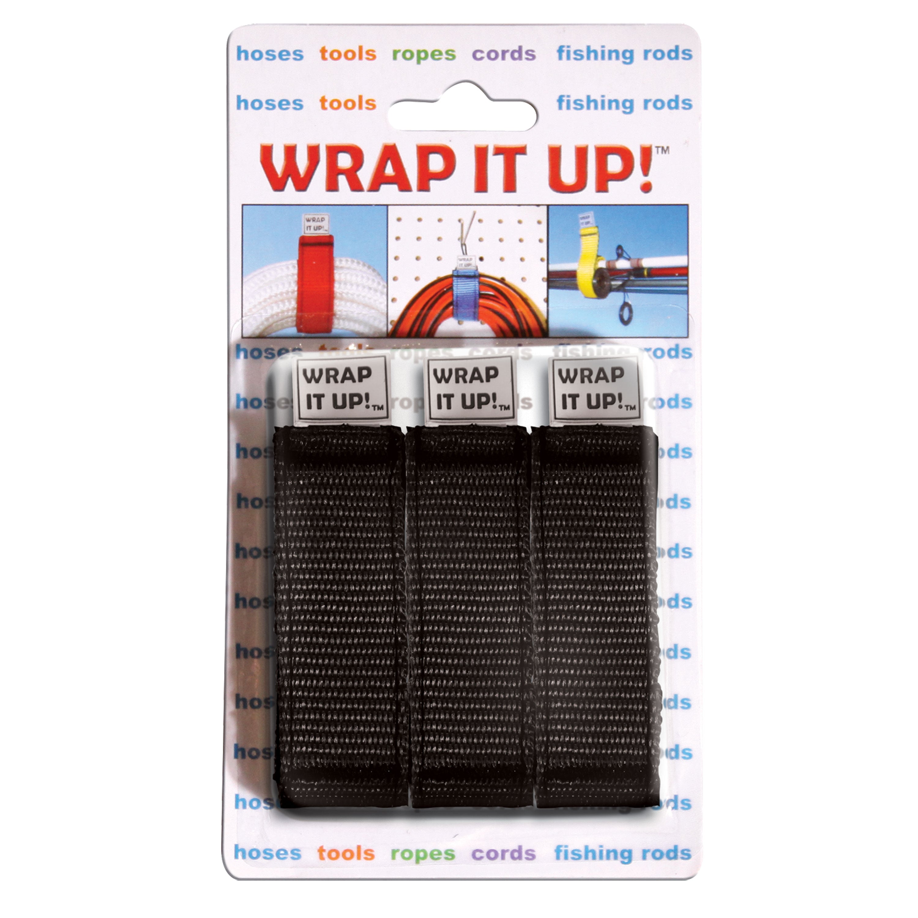Airhead WR-123BK Wrap it Up - Pack of 3, Black