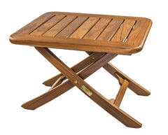 Whitecap 60028 Adjustable Slat-Top Teak Table - Small