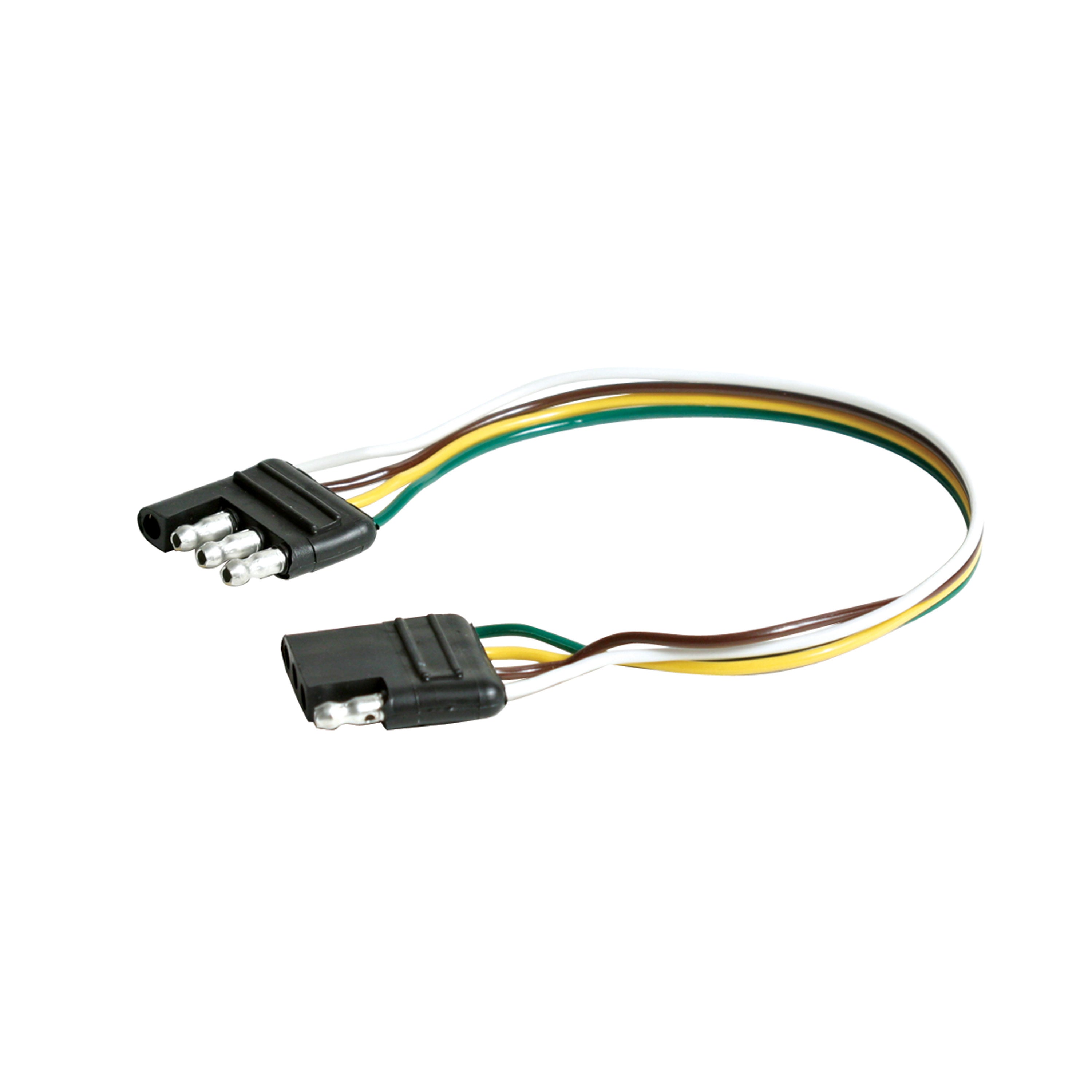 WirthCo 80900 Complete Trailer Connector - 12" Length, 3-Way Flat
