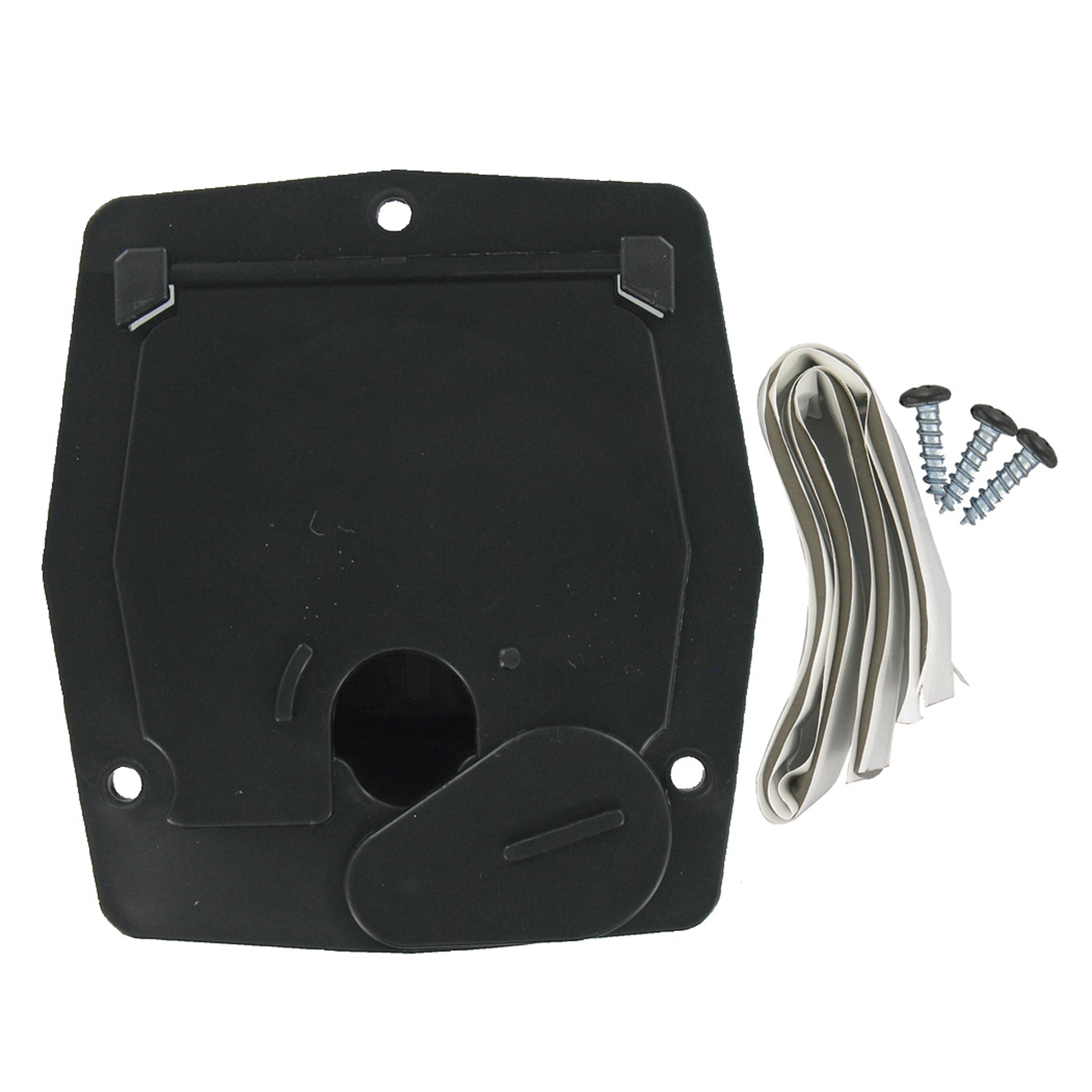 Valterra A10-2143BKVP Small Square Cable Hatch - Black