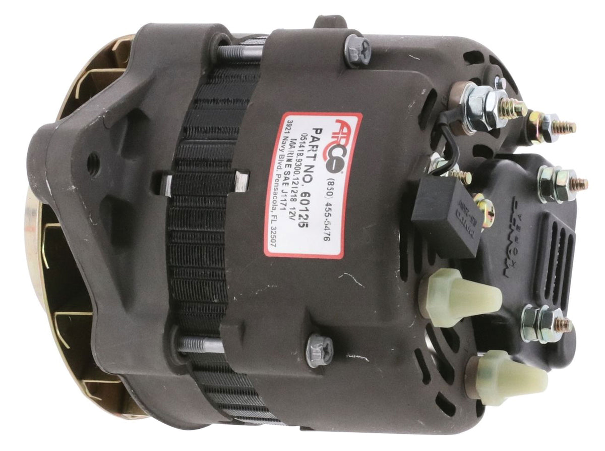 ARCO 60125 Alternator for OMC Cobra - 12 Volt, 55 Amp, Internal Regulator