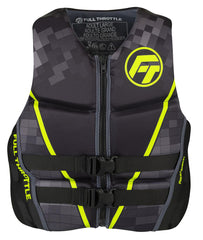 Full Throttle 142500-400-030-22 Men's Rapid-Dry Flex-Back Life Jacket - Medium, Green