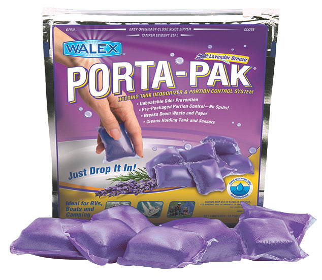 Walex PPLAV2 Porta-Pak Holding Tank Deodorizer - Lavender, 2 Pack