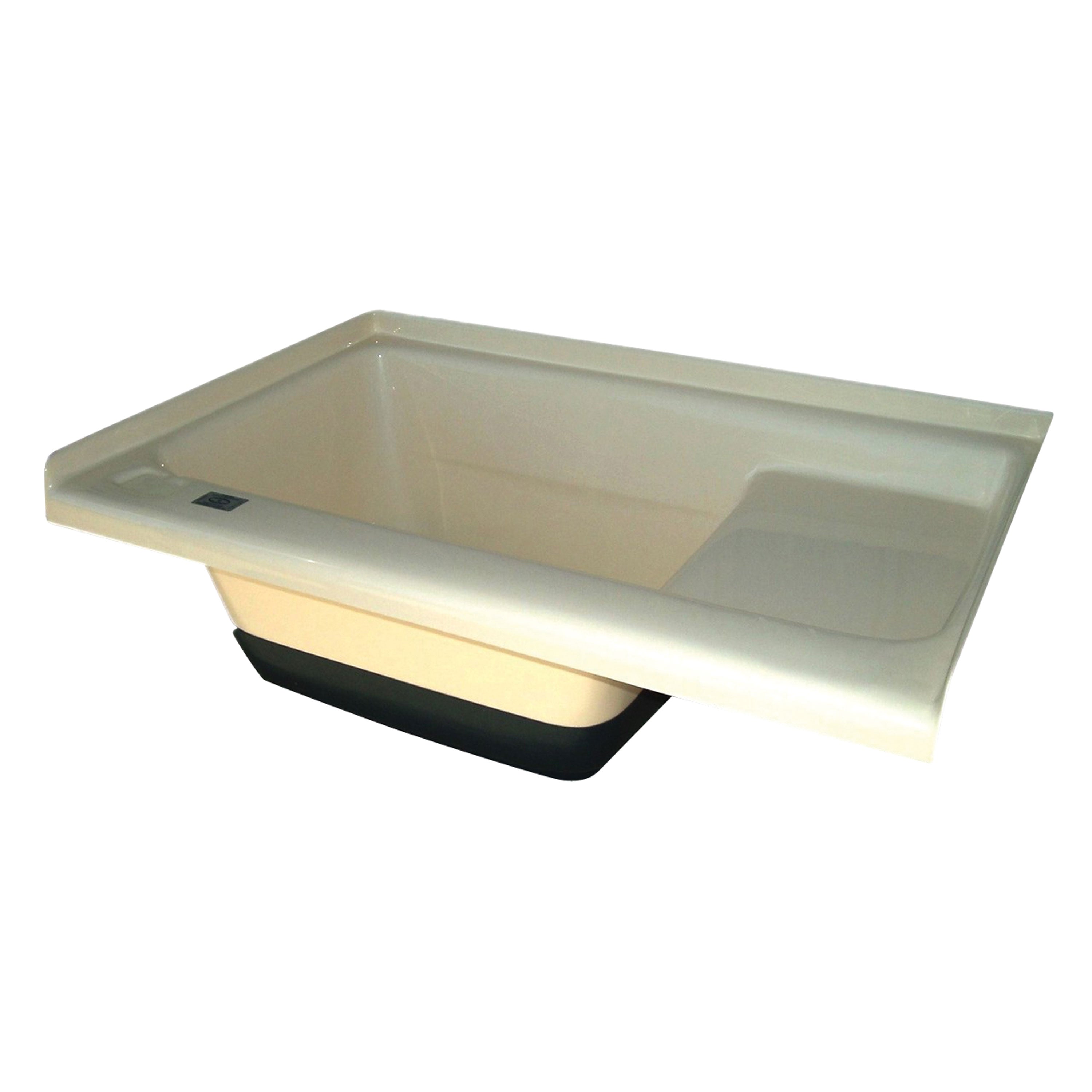 Icon 00473 Sit-In Step Tub with Left Hand Drain TU500LH - Colonial White