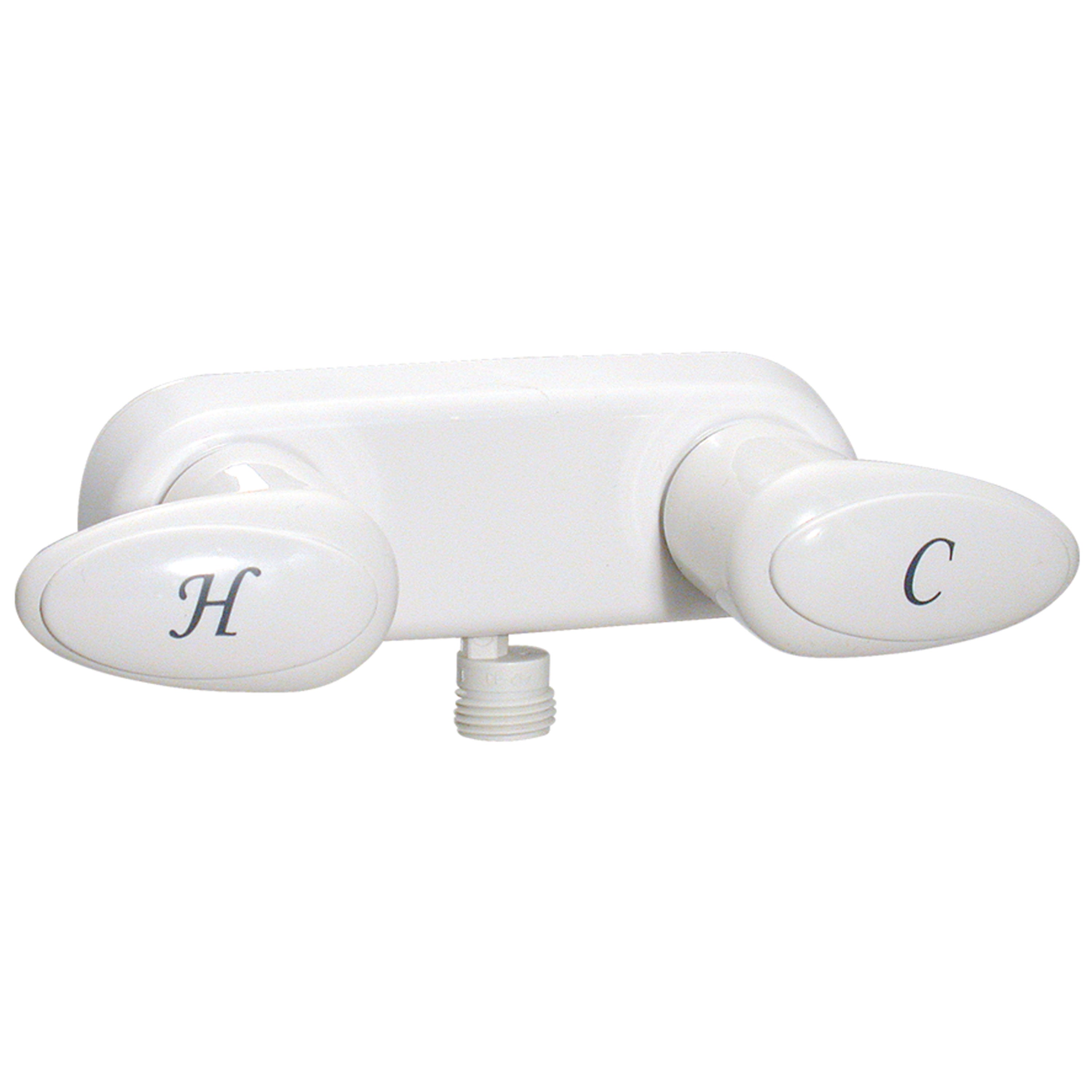Phoenix Faucets by Valterra PF223241 Catalina Two-Handle 4" Shower Valve with Vacuum Breaker - White