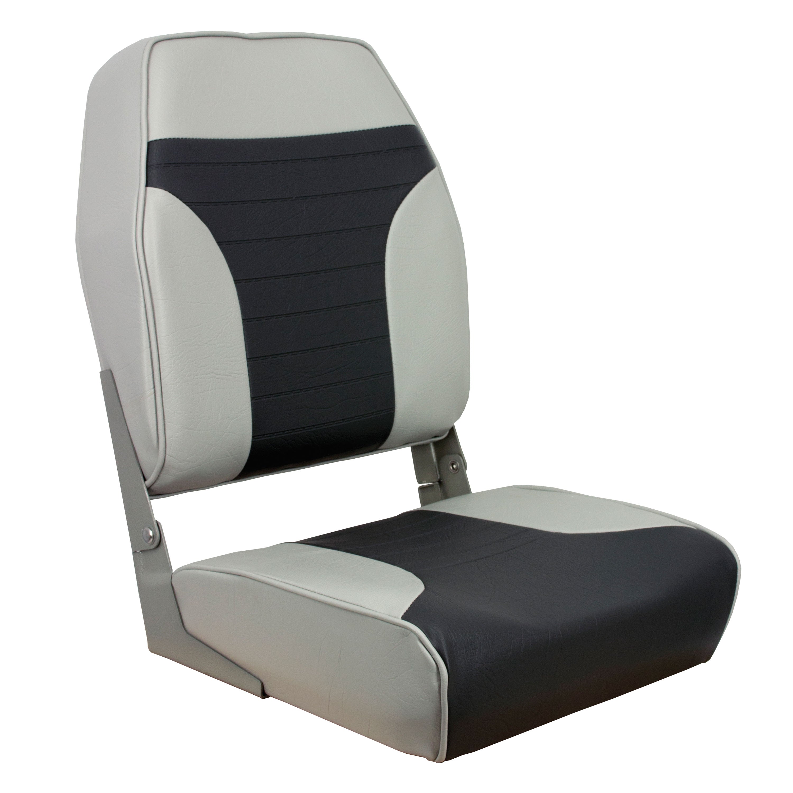 Springfield 1040663 High Back Folding Chair - Gray/Charcoal