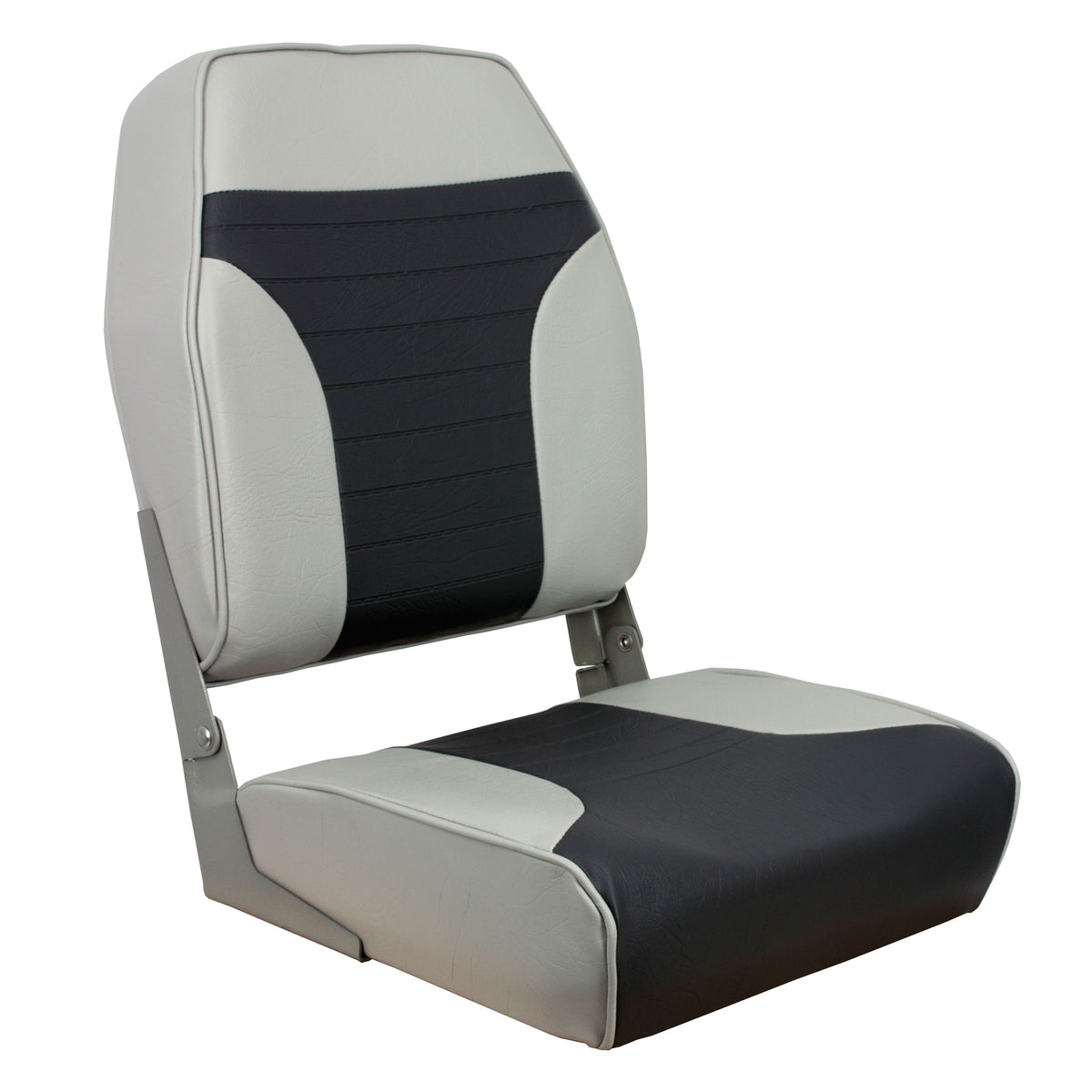 Springfield 1040663 High Back Folding Chair - Gray/Charcoal