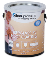 Dicor RP-FRCT-1 Fiberglass RV Roof Coating - 1 Gallon, Tan