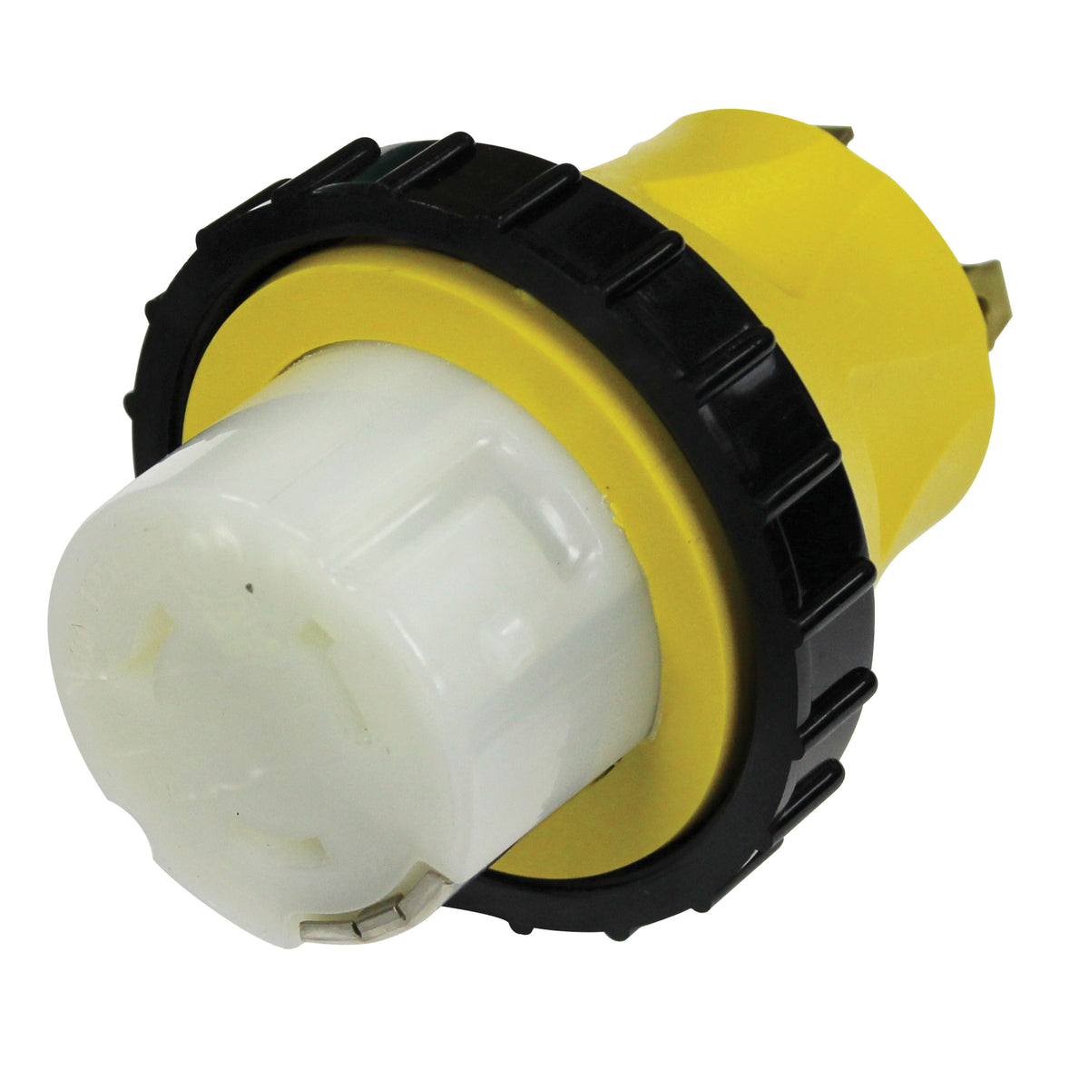 Voltec 16-00597 Yellow Locking Adapter - 30 Amp/50 Amp