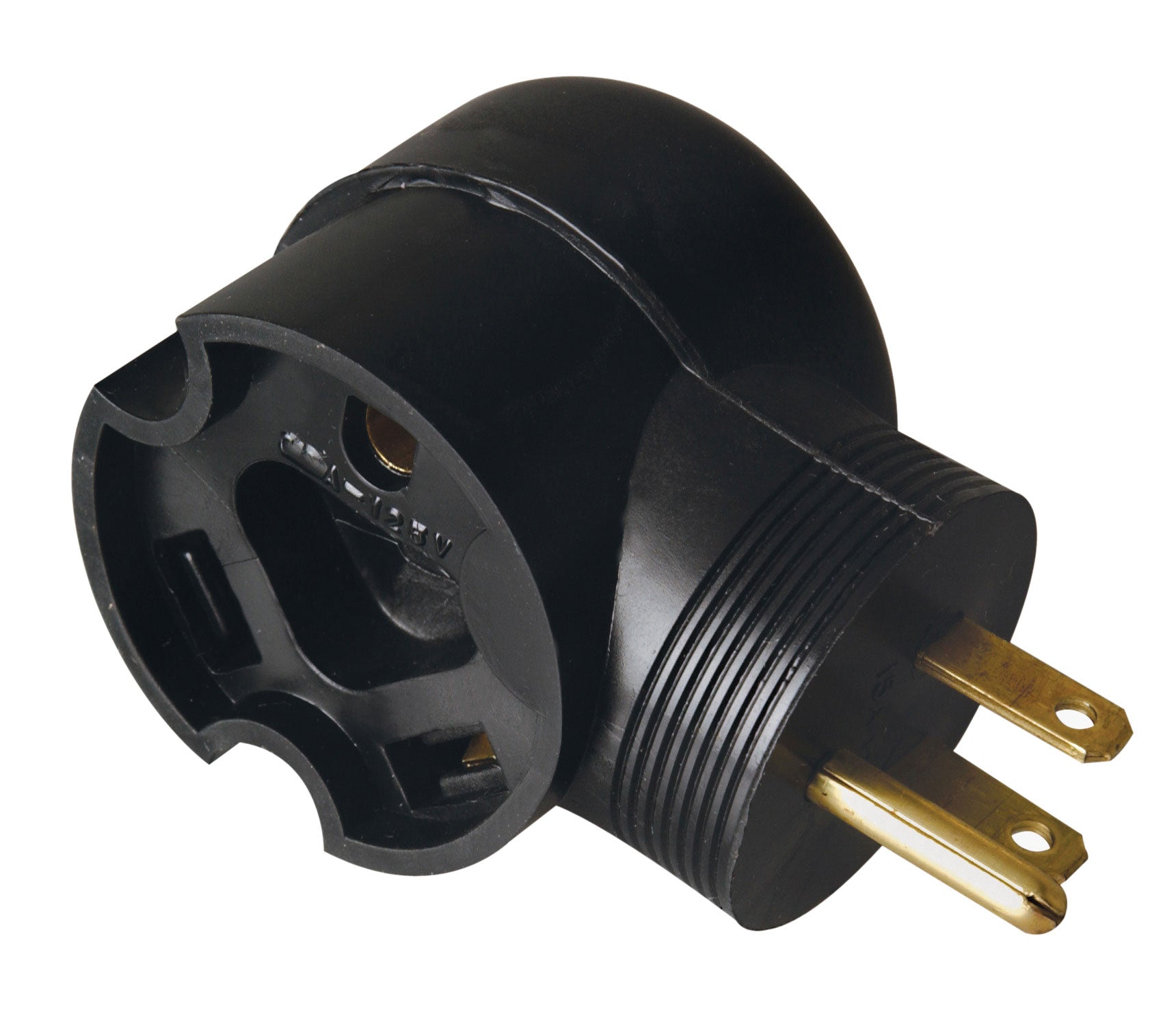 Southwire 09524 Surge Guard Molded Adapter - 15A to 30A, 90Â°