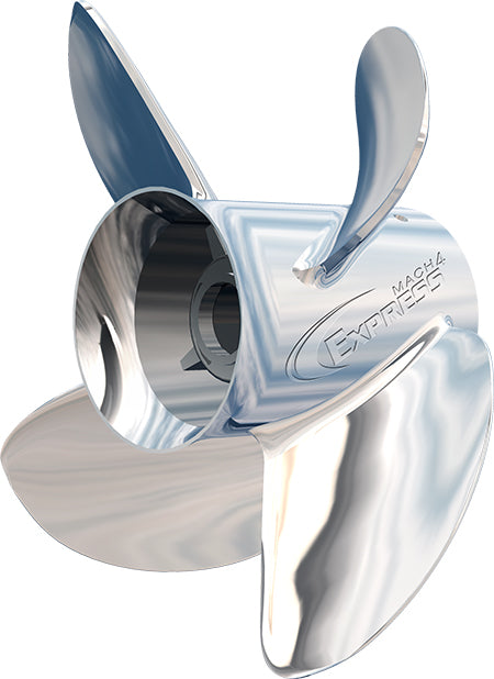 Turning Point Propellers 31502341 Express 4-Blade SS Propellers for 90-300+hp Engines with 4.75" GC - 14" x 23", LH EX-1423-4L