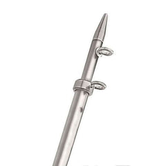 TACO Marine OT-0542VEL15-HD Aluminum Tele-Outrigger Pole - 1-1/2" x 15', Silver/Silver