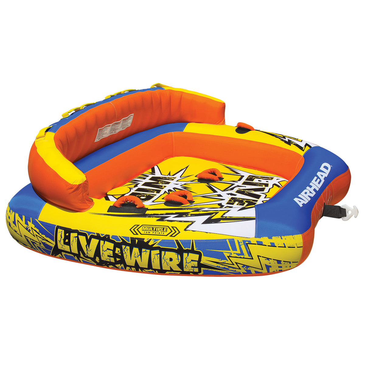 Airhead AHLW-3 Live Wire Inflatable Triple Rider Towable