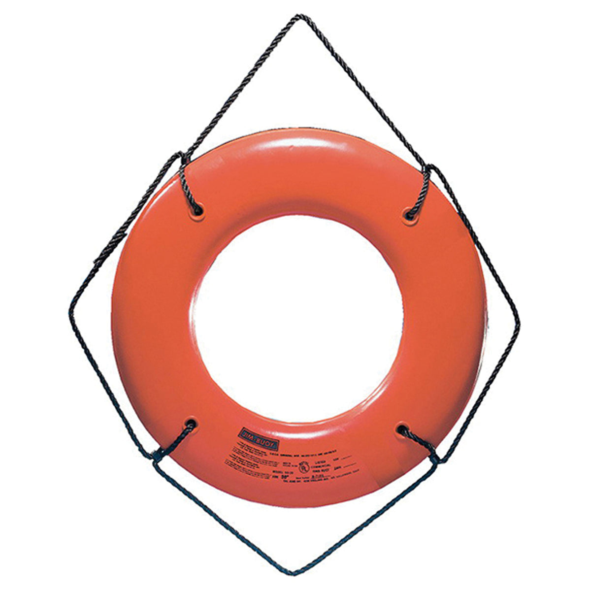 Jim-Buoy JBO-X-30 JBX-Series Life Ring without Beckets - 30", Orange