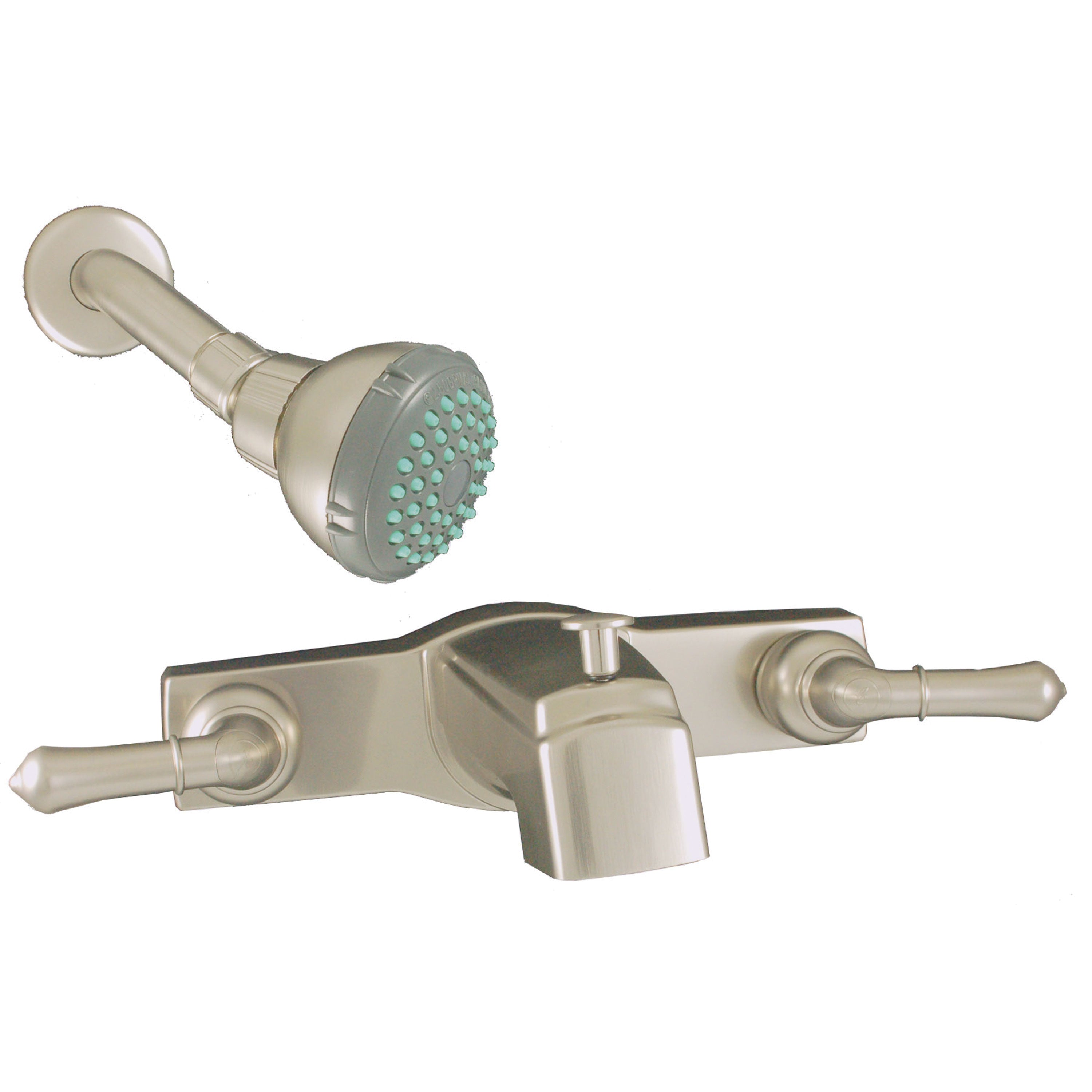 Empire Brass U-YNN68N RV Concealed Tub/Shower Diverter with Teapot Handles and Shower Head - 8", Brushed Nickel