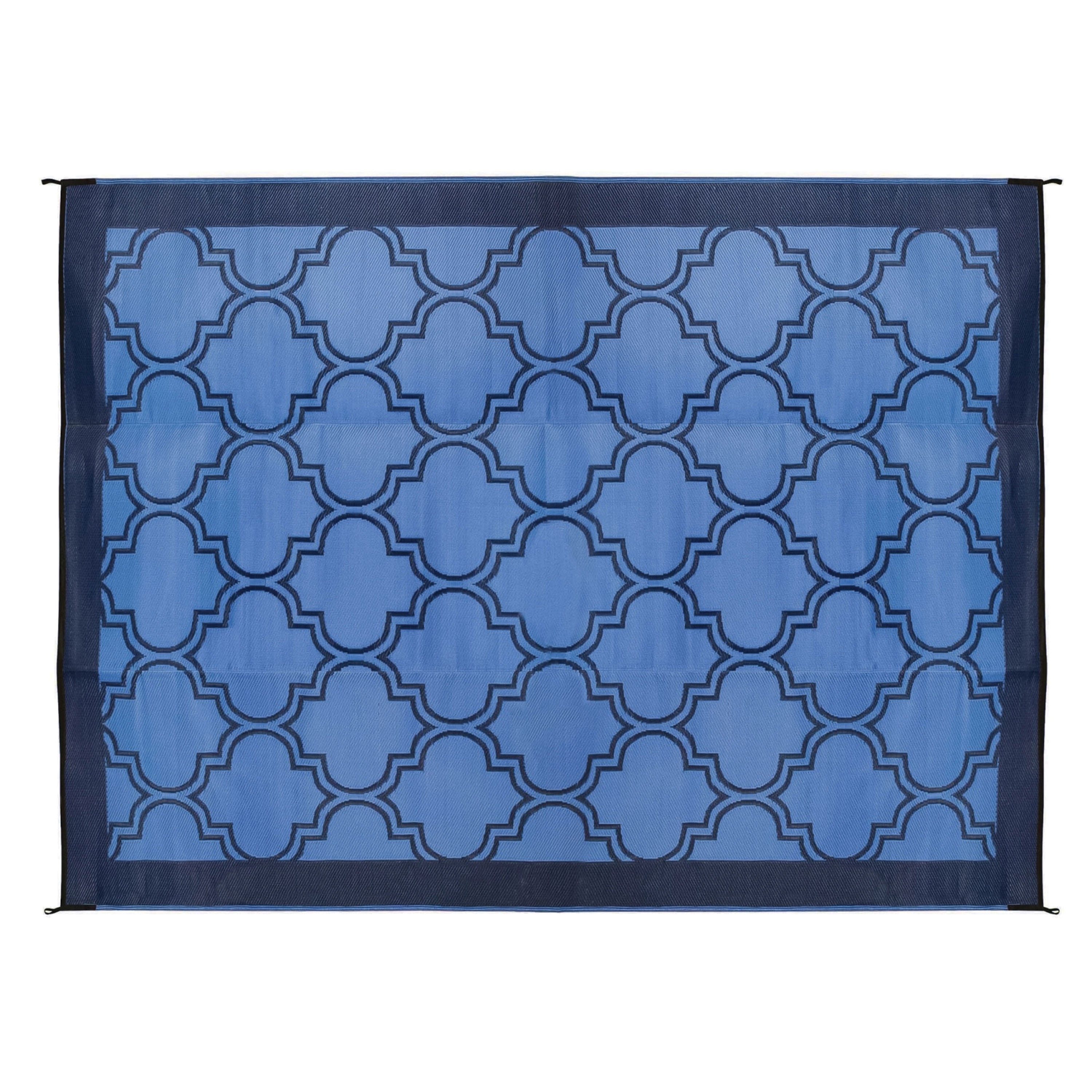 Camco 42856 9'X12' Leisure Mat Lattice Blue