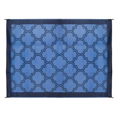 Camco 42856 9'X12' Leisure Mat Lattice Blue