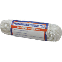 Sea-Dog 303303050WH-1 Solid Braid Polyester Utility Cordage - 1/8" x 50', White