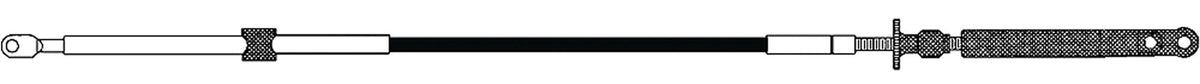 Uflex C4X09 Standard Control Cable with C4 Stroke 3.1" (80mm) for BRP/Evinrude (Pre-1979) - 9'