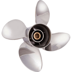 Solas 3553-141-19 HR Titan 4 Stainless Steel 4-Blade Propeller - RH, 14-1/8" Diameter x 19" Pitch