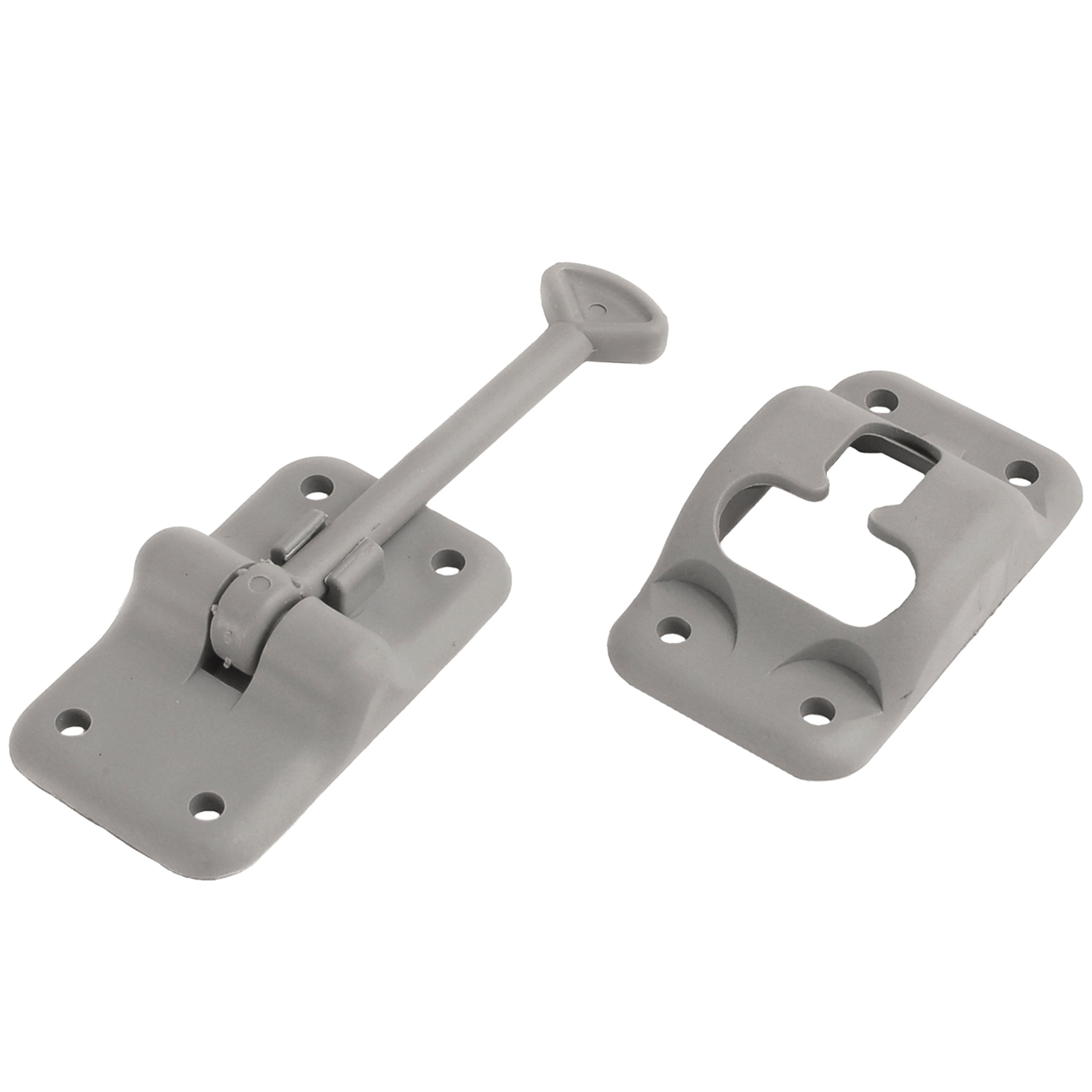 RV Designer E234 Plastic T-Style Entry Door Holder - Gray, 3-1/2"
