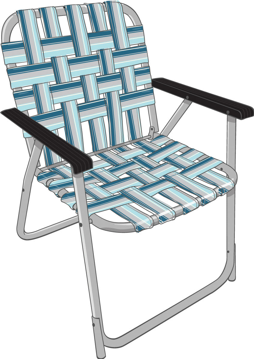 Kuma Outdoor Gear KM-BTC-BG Backtrack Chair Fezz - Blue/Grey