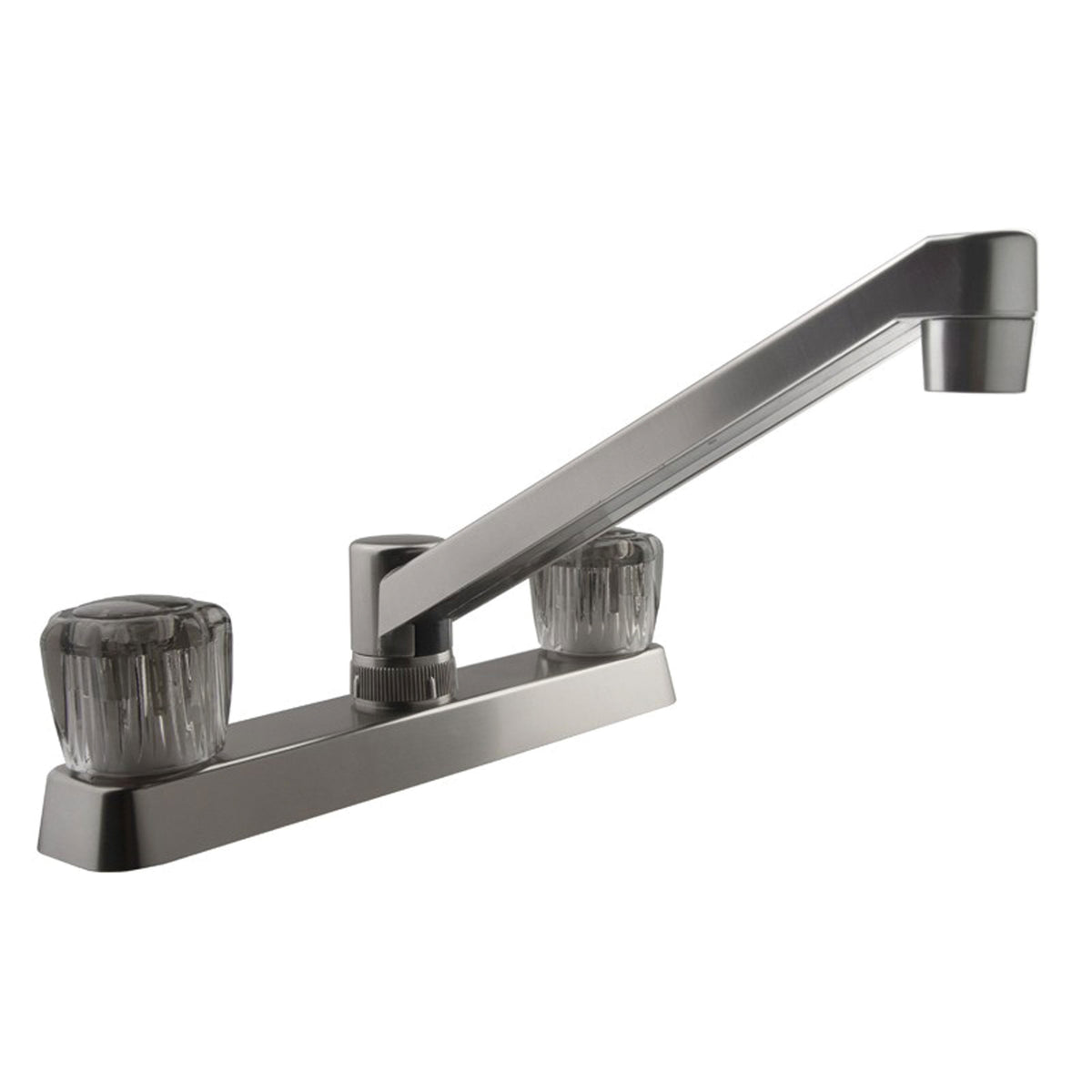 Dura Faucet Two-Handle Non-Metallic RV Kitchen Faucet - Brushed Satin Nickel