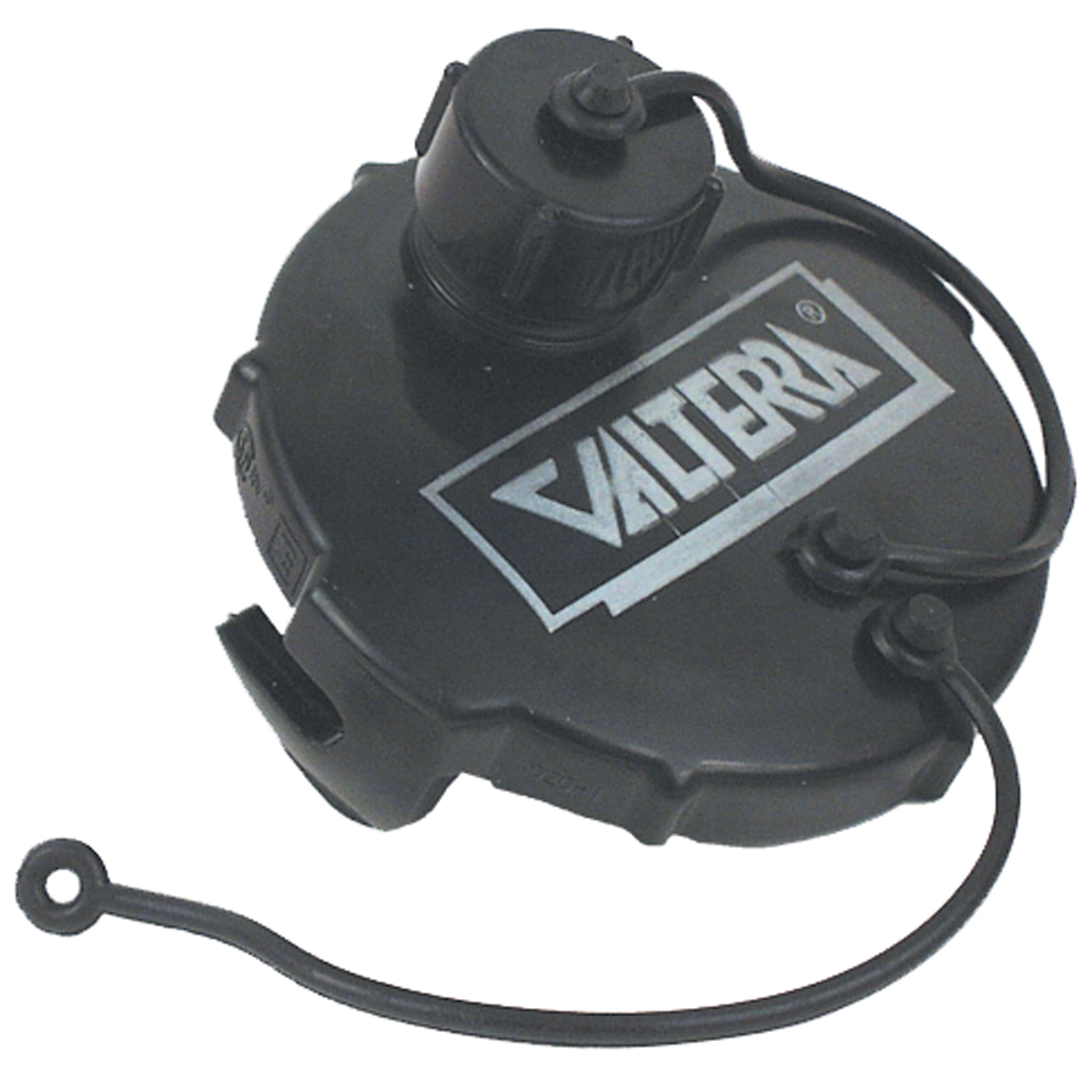Valterra T1020-1 Waste Valve Cap - 3" with Capped 3/4" GHT, Black, Bulk