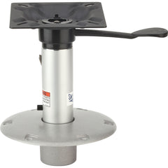 Attwood 23809-7 Swivl-Eze 238 Pedestal Kit with 9" Post, 9" Base and Seat Mount - Satin Finish