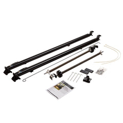 Lippert 434715 Classic Universal Awning Hardware Kit - 63" to 68" Short, Black