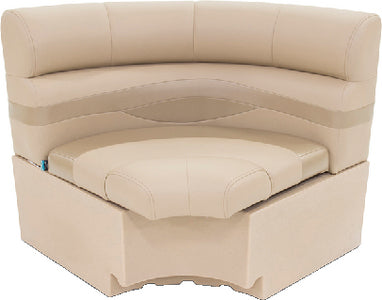 Lippert 433042 Pontoon Square Corner Seat 32" W x 30" H x 32" D - Beige