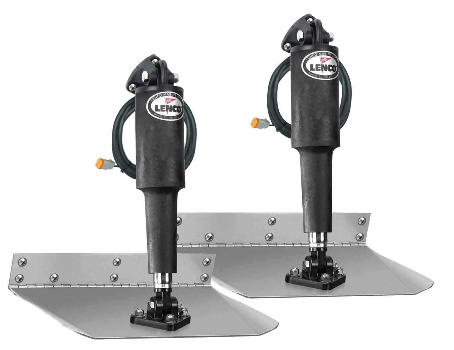 Lenco Marine 15008-101 Electric Standard Mount Trim Tab Kit Without Switch - 12" x 18"