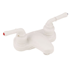 Empire Brass U-YWI77W RV Bathroom Non-Metallic Faucet with Teapot Handles - 4", White