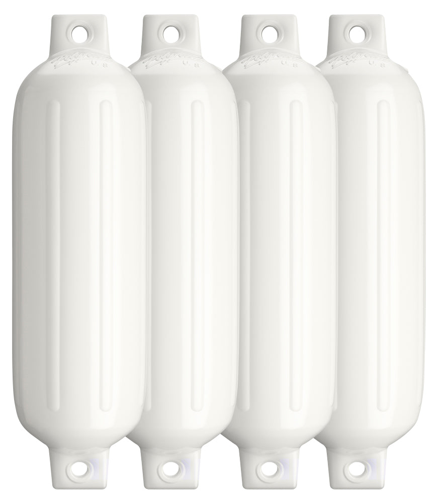 Polyform G-4 4 PACK WHITE G Series Fenders 4-Count Multi-Pack - 6.5" x 22", White